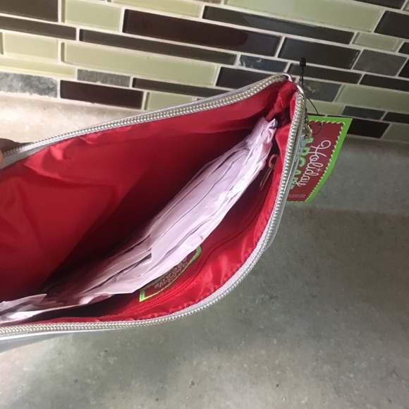 Celebrate Shop Postcard Oversized Wristlet- Silver - Picture 3 of 5